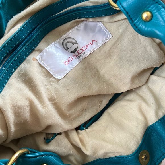 Oversize Big Buddha Turquoise Hibiscus Bag - Picture 15 of 16